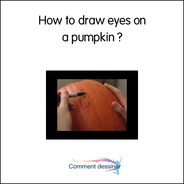 How to draw eyes on a pumpkin